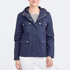 J.Crew Utility Jacket Navy Size XXS Resin-coated Twill Jacket